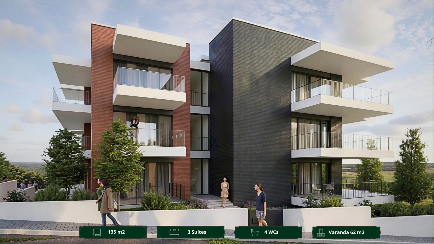 Exterior do Essenza Living - Enquadramento paisagístico
